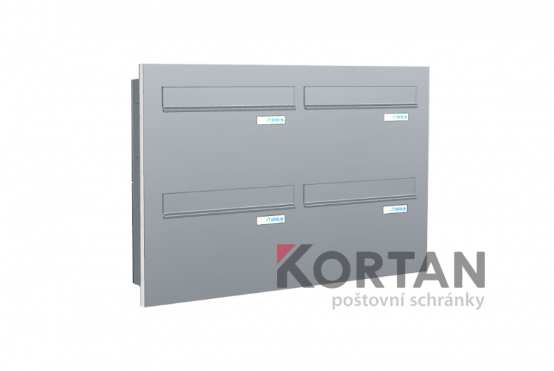 Poštovní schránka typu A (370x220x100) - do dveřního panelu - lakovaná | eshop.schranky-postovni.com