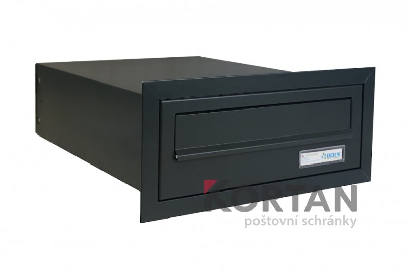 1x poštovní schránka B-03 rovná k zazdění do sloupku + orámování L profilem | eshop.schranky-postovni.com