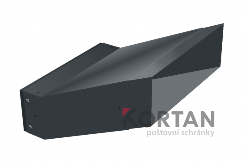 1x poštovní schránka D-042 šikmá k zazdění do sloupku | eshop.schranky-postovni.com