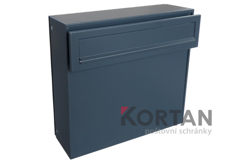 Poštovní schránka A-050 s vhozem do plotu a branky | eshop.schranky-postovni.com