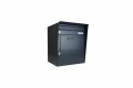Parcel box (schránka na balíky) se schránkou B-017 a opláštěním - nástěnný, lakovaný RAL 7016 antracit | eshop.schranky-postovni.com